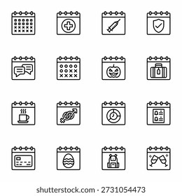 Calendar and Date icon set