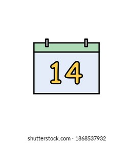 calendar, date icon. Signs and symbols can be used for web, logo, mobile app, UI, UX