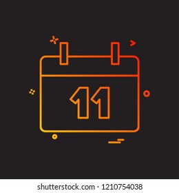 calendar date icon vector design