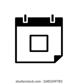 Kalenderdatumssymbol, Vektor | Symbol für Veranstaltungsplanung und Terminplaner