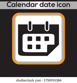 Icono de fecha de calendario. gráficos vectoriales