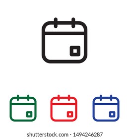 calendar date icon vector illustration