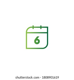 Calendar date icon vector template