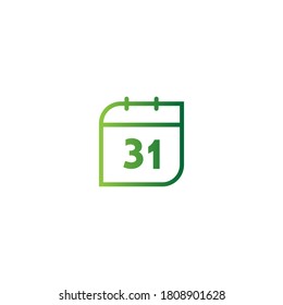 Calendar date icon vector template