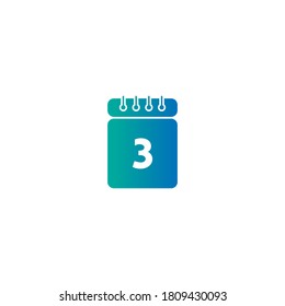 Calendar date icon vector template