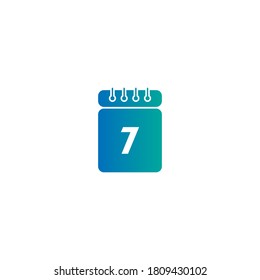 Calendar date icon vector template