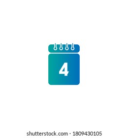 Calendar date icon vector template