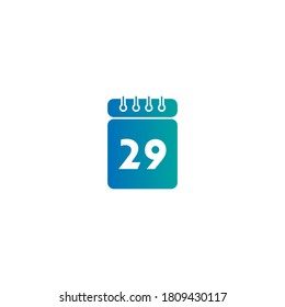 Calendar date icon vector template