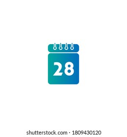 Plantilla vectorial de icono de fecha de calendario