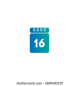 Calendar date icon vector template