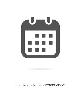 Calendar, date icon vector in trendy style