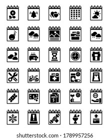Calendar date icon for website, application, printing, document, poster design, etc.