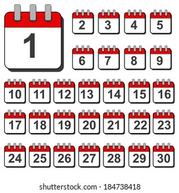 iconos de calendario y fecha