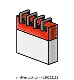 calendar date isolated icon