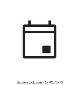 
calendar date month day year time icon vector black