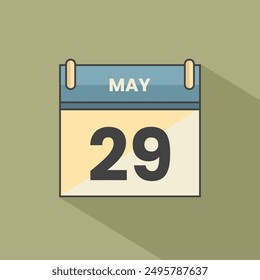 Calendar date month icon flat may vector