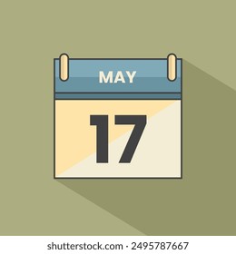 Icono de mes de fecha de calendario Vector de mayo plano