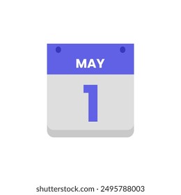 Icono de mes de fecha de calendario Vector de mayo plano