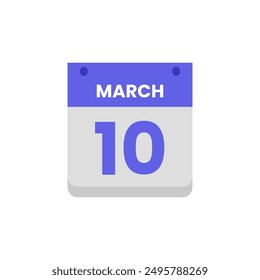 Calendar date month icon flat march vector