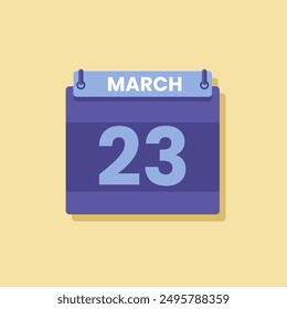 Calendar date month icon flat march vector