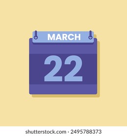 Calendar date month icon flat march vector