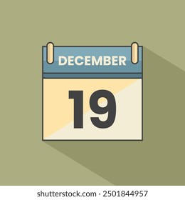 Kalender Datum Monat Symbol flach Dezember Vektor