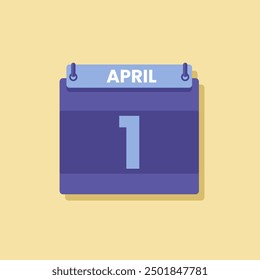 Kalender Datum Monat Symbol flach April Vektor