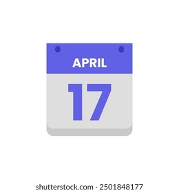 Calendar date month icon flat april vector