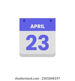 Calendar date month icon flat april vector