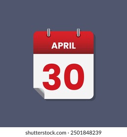 Kalender Datum Monat Symbol flach April Vektor