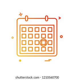calendar date point icon vector design