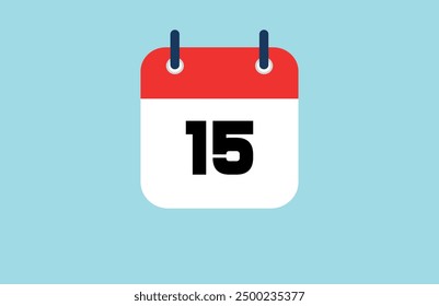 Calendar,  date calendar,  calendar red and white   date and year, vector icon 