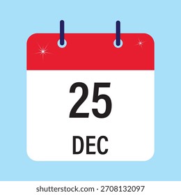 Calendario, calendario de fecha, calendario rojo y blanco   Fecha y año, icono de Vector 