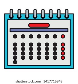 calendar date reminder isolated icon