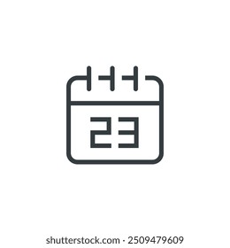 Calendar date schedule appointment icon, vector illustration