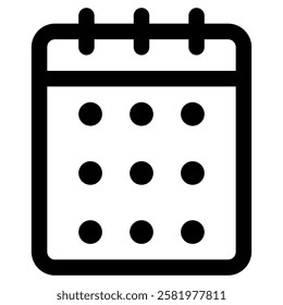 Calendar Date Schedule Icon for Documentation File  Data