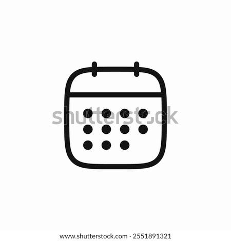 calendar date schedule icon sign vector