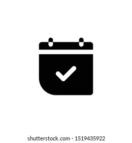 Calendar, date, schedule icon vector illustration