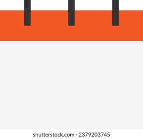 Ilustración plana vectorial de vectores de fecha de calendario