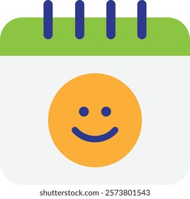 Calendar Date Schedule Icon Vector Flat Illustration
