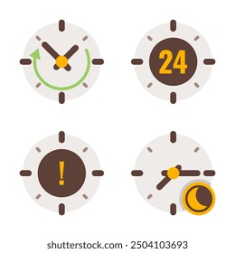 Calendar, Date and Time Icon and Graphic Element Resource