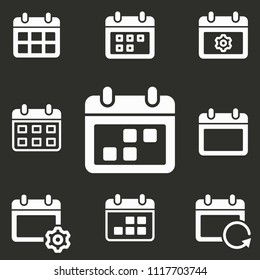 Calendar date time icon, vector symbol