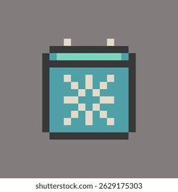 calendar date time pixel art