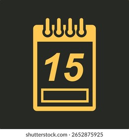 Calendário data na moda vetor importante aplicável Design de ilustração atraente fundo colorido.eps