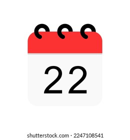 Calendar date vector flat icon