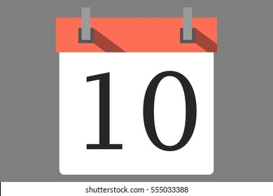 Calendar date vector illustration