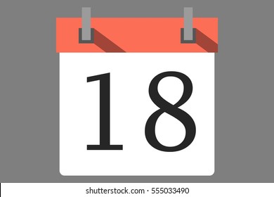 Calendar date vector illustration