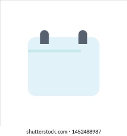 Calendar, Day, Date, Year  Flat Color Icon. Vector icon banner Template