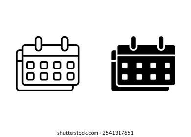 Icono del día del calendario Ilustración vectorial aislada sobre fondo blanco