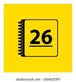 calendar day icon vector